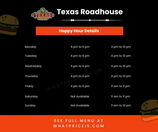 Texas Roadhouse Happy Hour