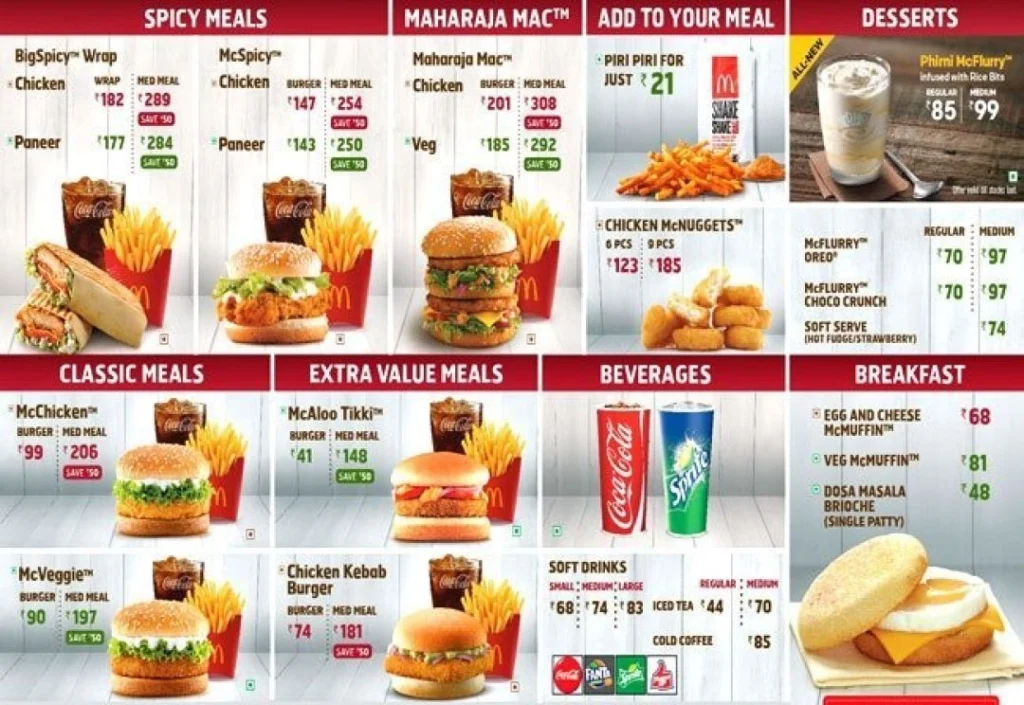 McDonald’s Menu Specials 2024